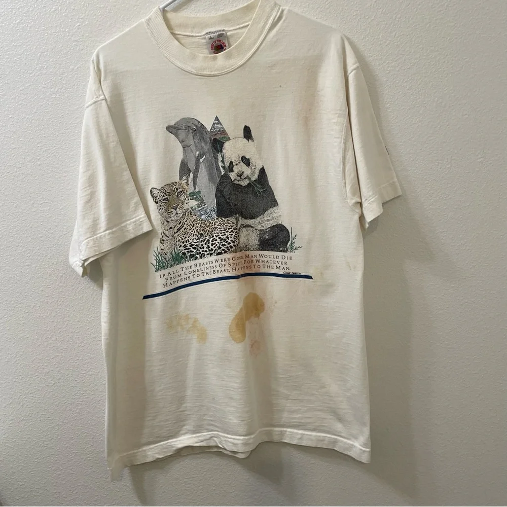 Fruit of the loom chief Seattle whatever happens to beast happens to man shirt